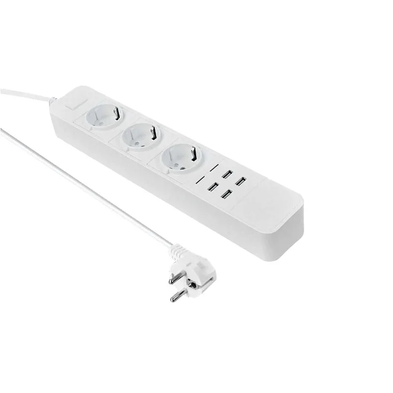 

Удлинитель питания USB, штепсельная вилка европейского стандарта, 4 выхода, 4 порта, электронная розетка USB, плата питания для дома и офиса, шну...