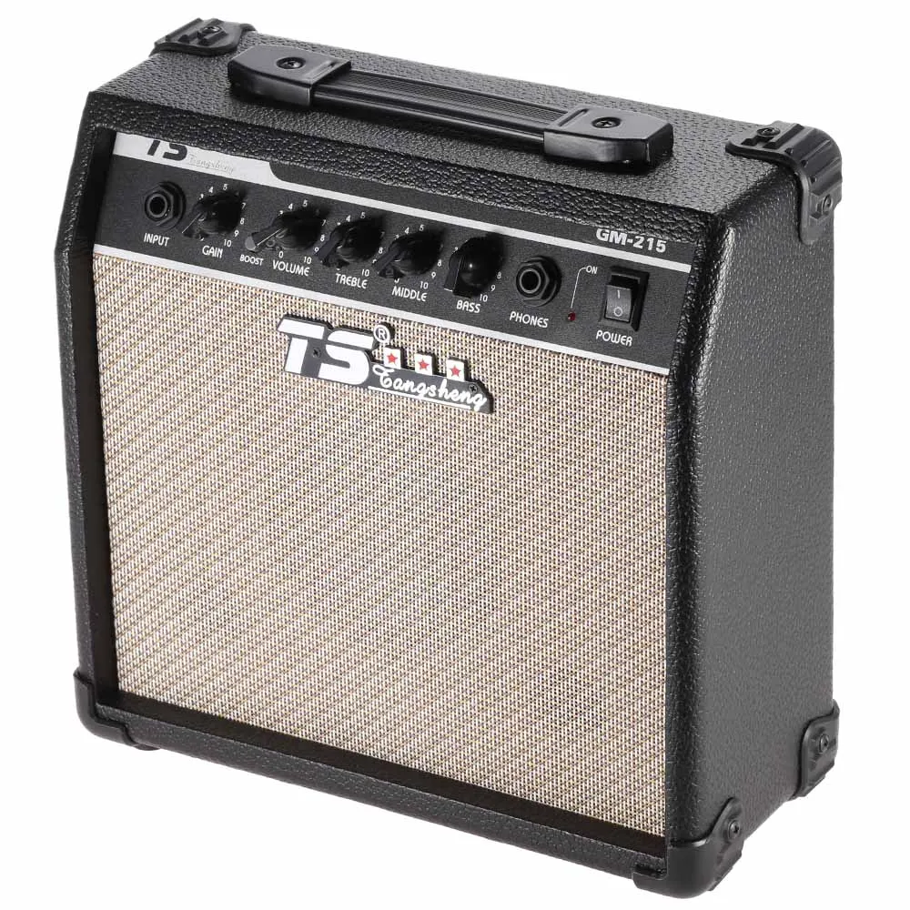 GM-215 Professional 15W Electric Guitar Amplifier Amp Distortion with 3-Band EQ 5