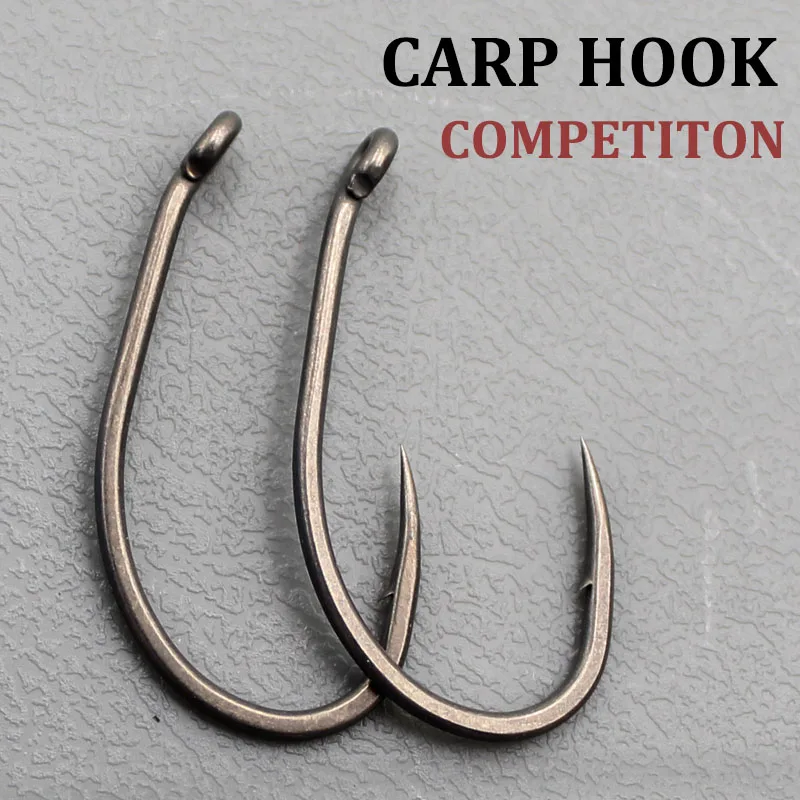

20PCS/Lot Carp fishing PTFE coating barbed hooks Japan Brand quality chod hair rigs hooks for competition Accessory