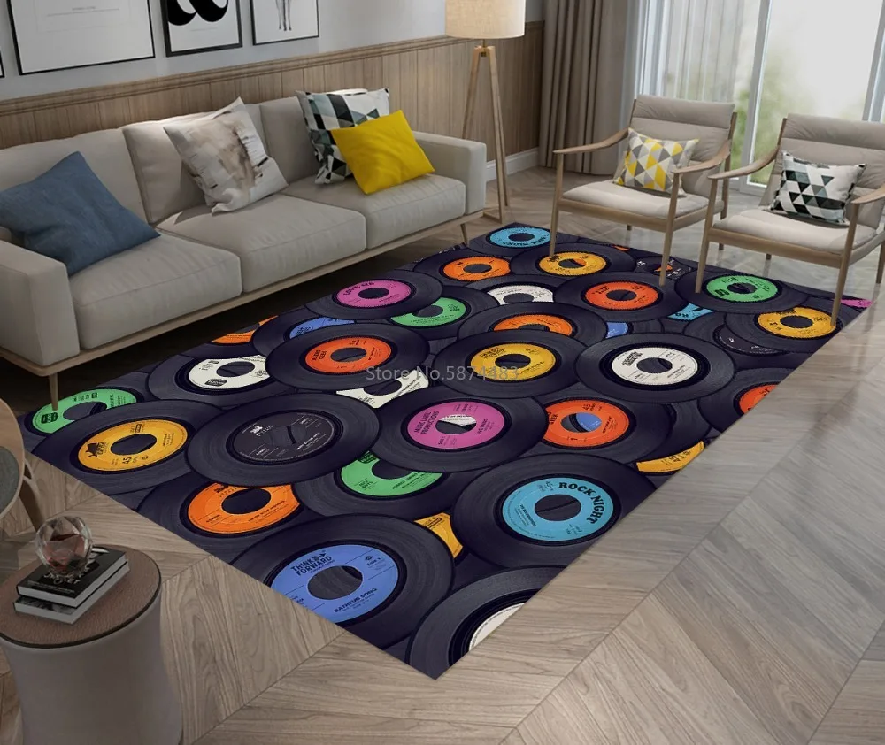 Смешные виниловые пластинки коврики и для детей дома гостиной спальни холла йоги