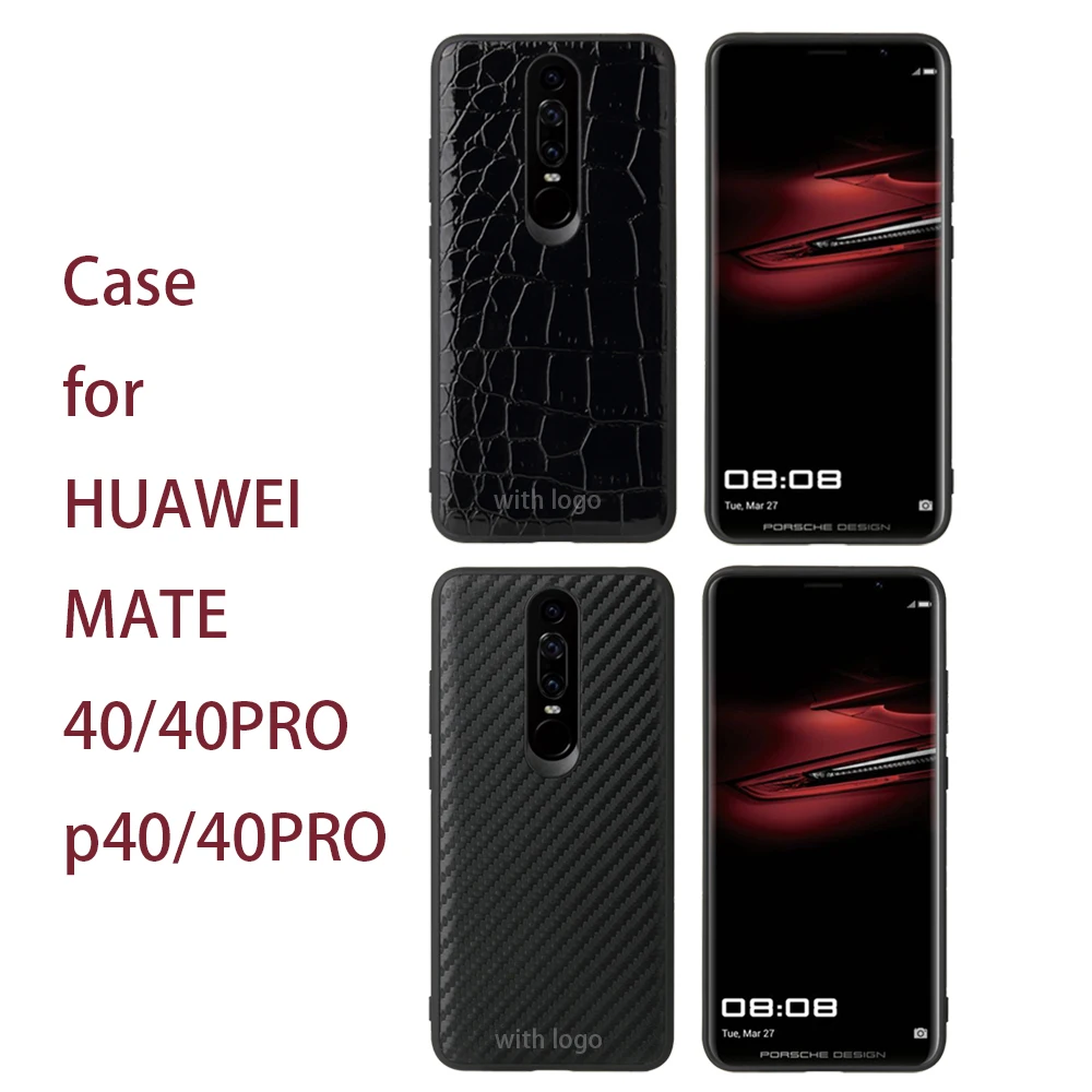 

Luxury Brand Genuine Leather Drop-resistant Phone Case for Huawei Mate 30 Mate 40 Pro Mate 40 RS Honor V40 Lite Nova8 P40
