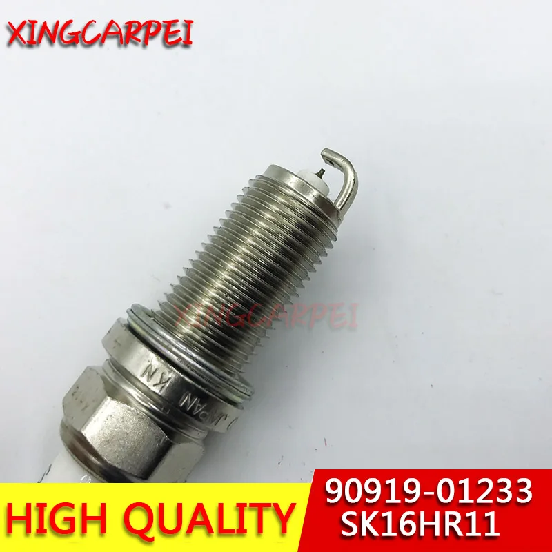 4 шт. 90919-01233 SK16HR11 Свеча зажигания для Toyota Camry Highlander RAV4 Scion Новинка 90919 01233 - купить по