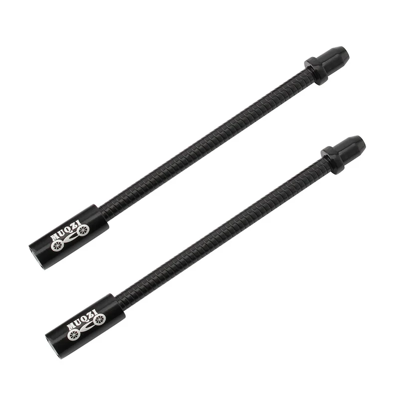Black 2pcs MUQZI 2 шт. складной горный и дорожный велосипед V тормоза изогнутые трубы из нержавеющей стали смазки сгибаемый пружинный велосипед - Цвет: Black 2pcs