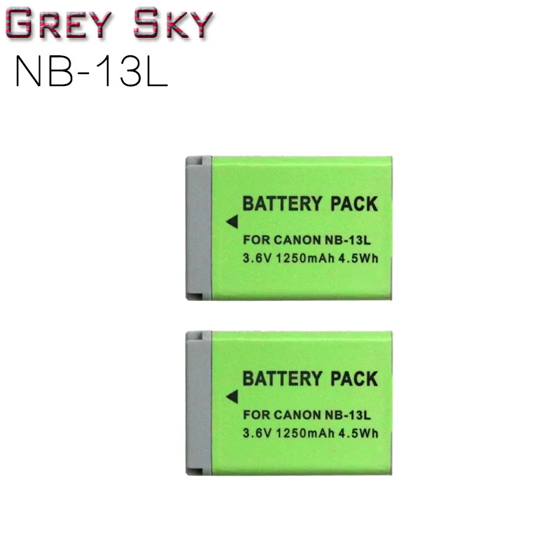 2battery NB-13L NB 13L NB13L батарея+ ЖК USB зарядное устройство для Canon PowerShot G5X G7X G9X G7 X Mark II G9 X, SX620 SX720 SX730 HS - Цвет: 2battery