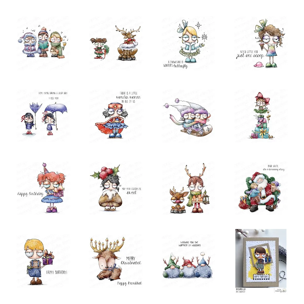 

Cling Stamps Hanukkah Deer Stamps And Dies New Arrival 2021 Scrapbook Diary Decoration Stencil Embossing Template Greeting Card