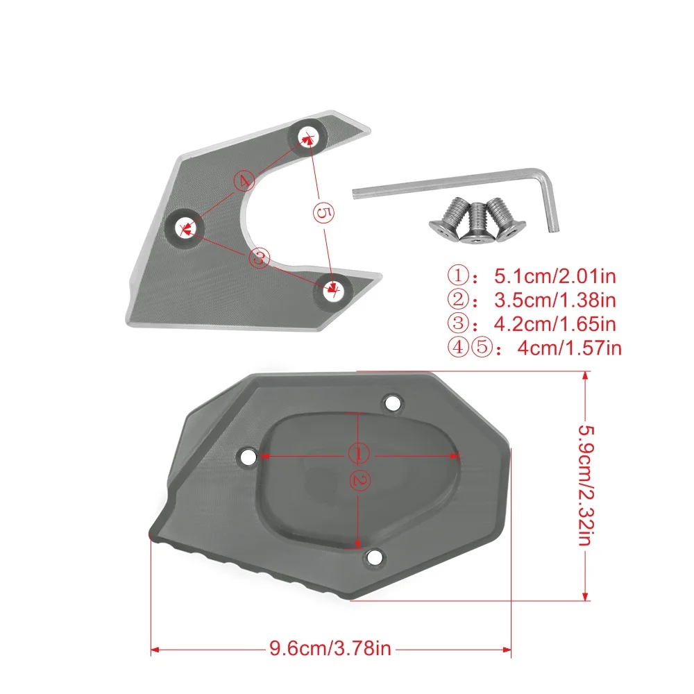 Мотоцикла Kymco удлинитель подставки увеличитель боковой стойки тарелка алюминий