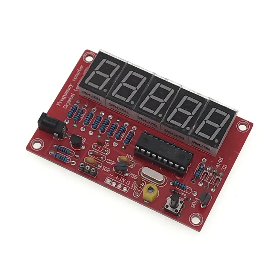 

1Hz-50MHz LED Crystal Oscillator Counter Tester DIY Kit 5 Digits Resolution