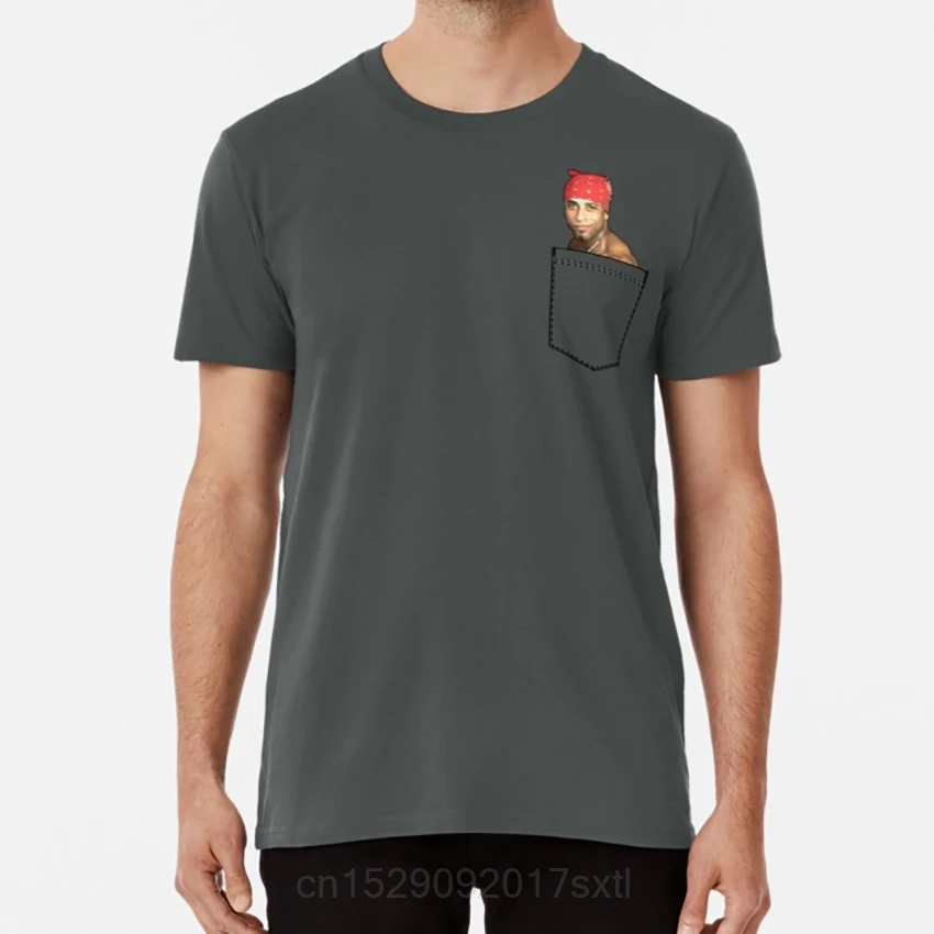 Карманная футболка Рикардо Милош мем карманный дизайн гачимучи | Мужская одежда