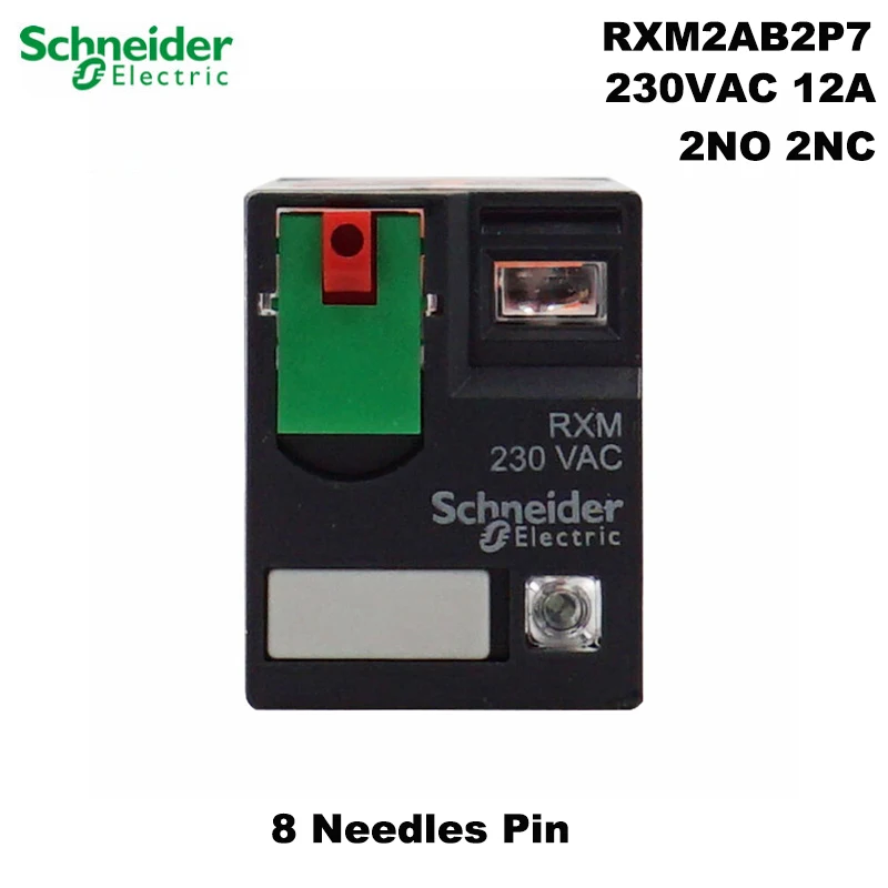 Миниатюрное реле Schneider Electric RXM2AB2P7 230 В переменного тока 12 А светодиодное