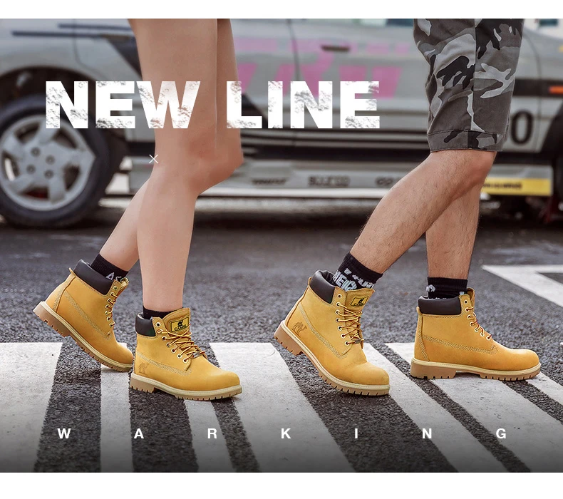 CAMEL Men Women Hiking Shoes Climbing Trekking Boots Outdoor Shoes Anti-slip Tactical Boots Waterproof Warm High-top Shoes