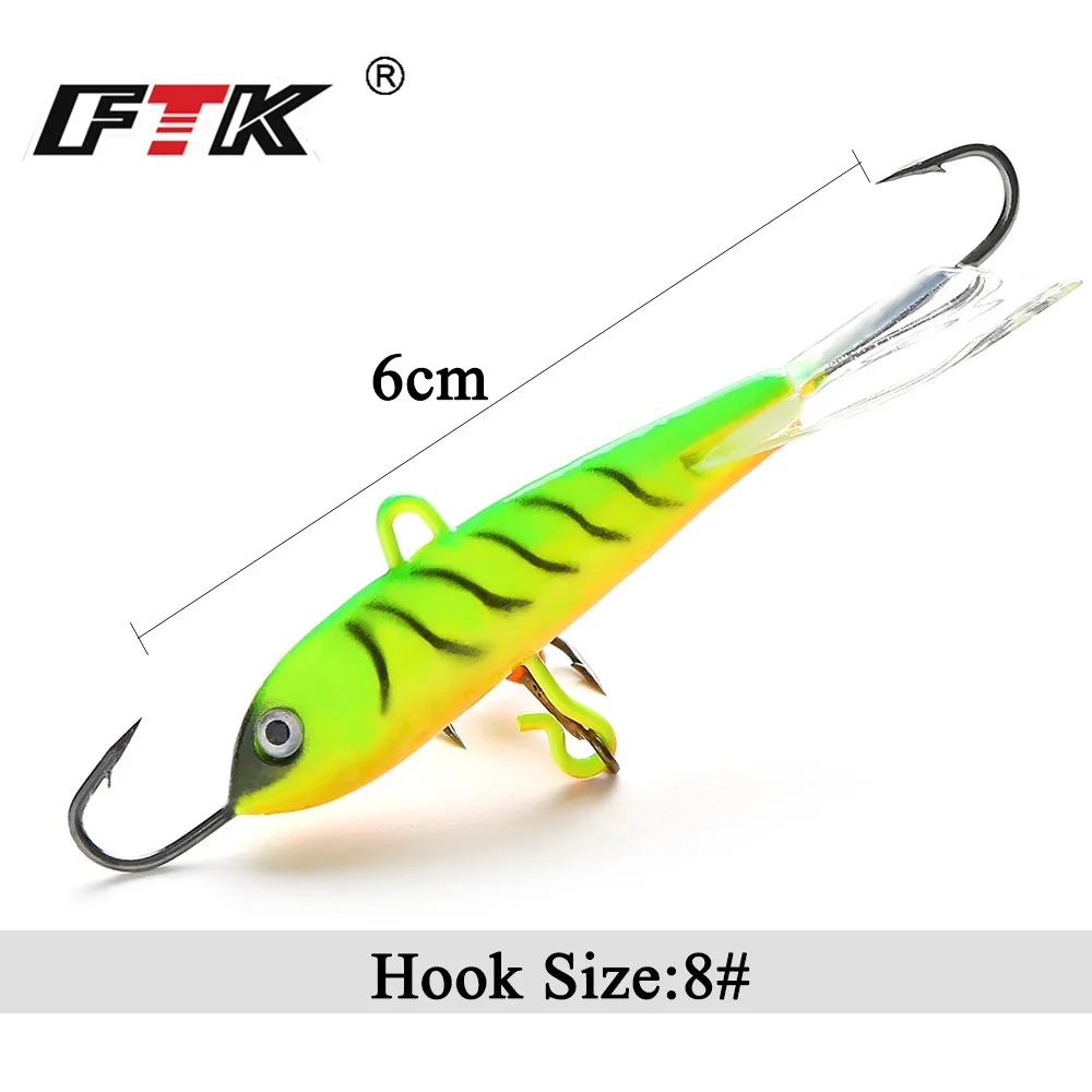 FTK приманка для подледной рыбалки 1 шт. 16 г/75 мм джиг-приманка рыболовные крючки