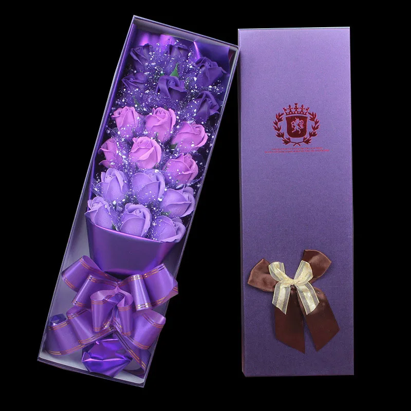 Искусственный цветок мыло роза искусственный Подарочная коробка романтический
