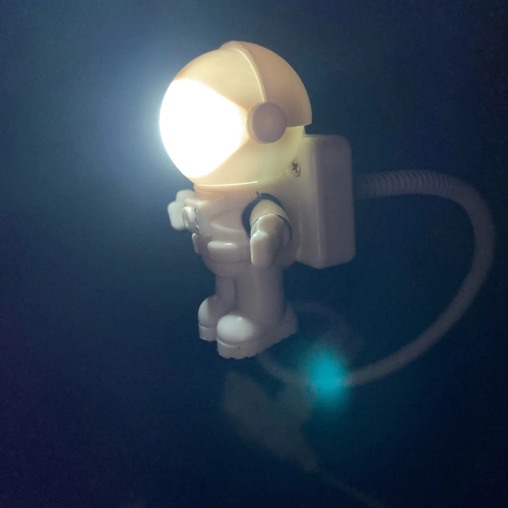 Astronaut LED Night Light Creative Flexible USB Powered Spaceman Lamp Eye-Care Reading For Computer Laptop PC | Лампы и освещение