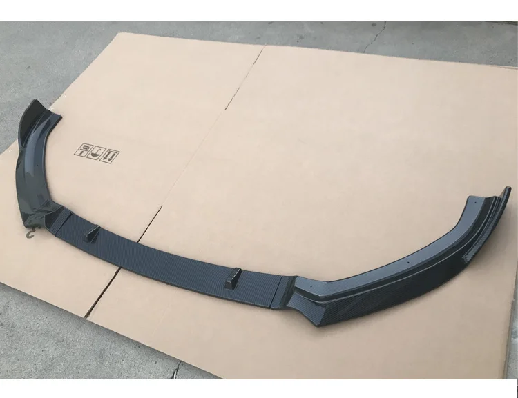 Передний бампер для S3 стильный передний губ спойлер блеск черный/углеродное