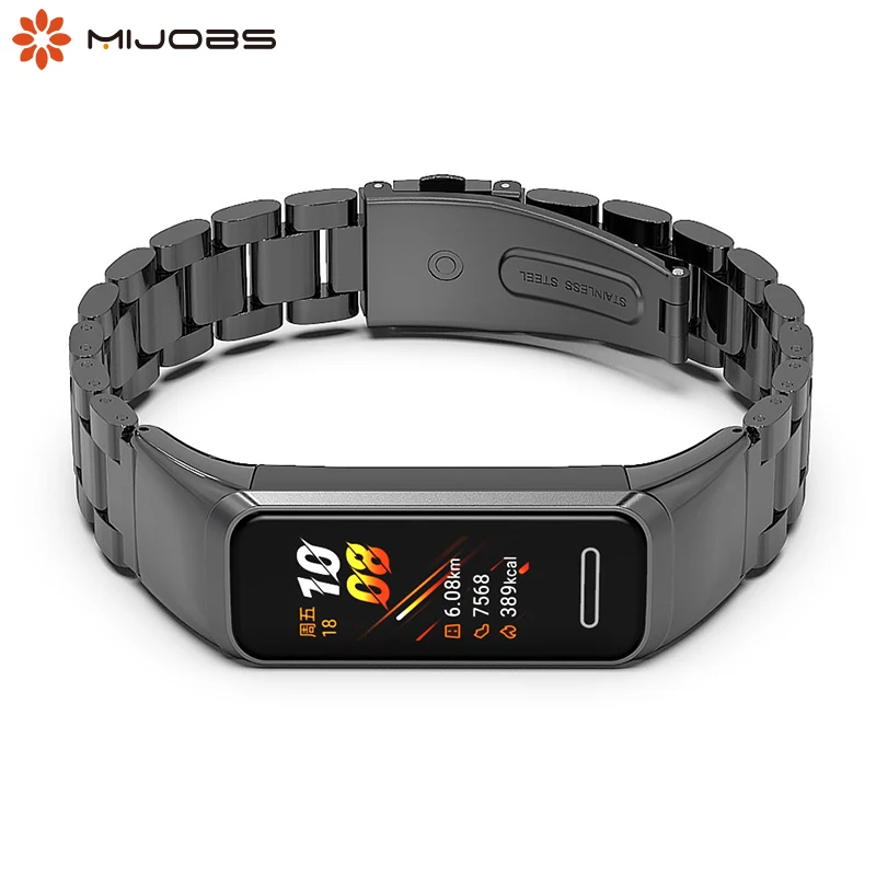 

For Huawei Band 4 Strap Smart Wristband Stainless steel Metal Bracelet Band for Huawei Honor band 5i Compatible band 4 Correa