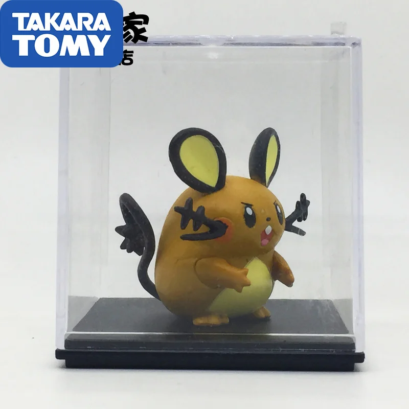 

TAKARA TOMY Genuine Pokemon Action Figure Elf Pocket Monster MC Dedenne Figurine Doll CollectionFor Children Toy Gifts