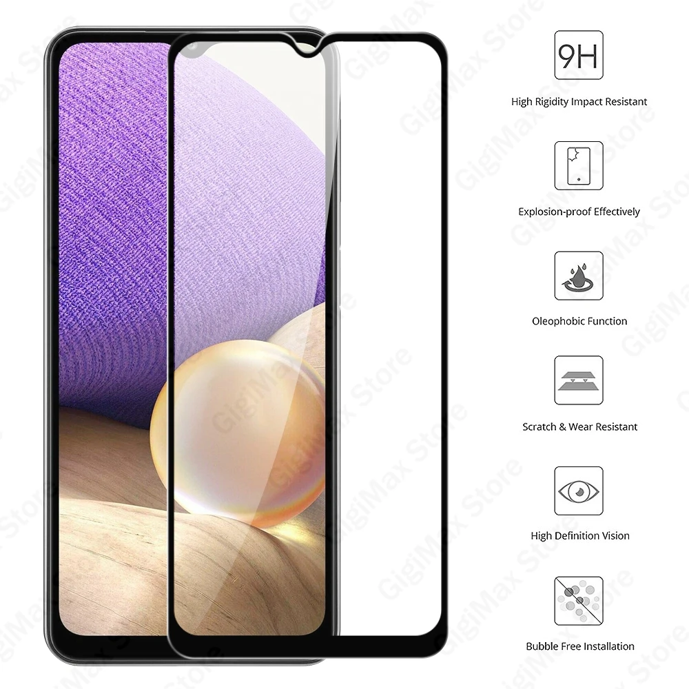 

3 Pcs Protective Glass For Samsung Galaxy A52 A72 A32 5G Tempered Glass Screen Protector Films For Samsung A 52 A72 A32 Glass