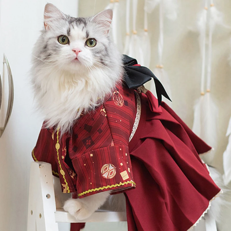 Японский стиль кукольный Кот Британский короткошерстный Одежда для питомцев