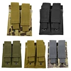 Нейлоновая охотничья искусственная облегченная модульная система переноски двойная накладпосылка для ПИСТОЛЕТА Mag журнал закрывающаяся кобура для улицы боевой M