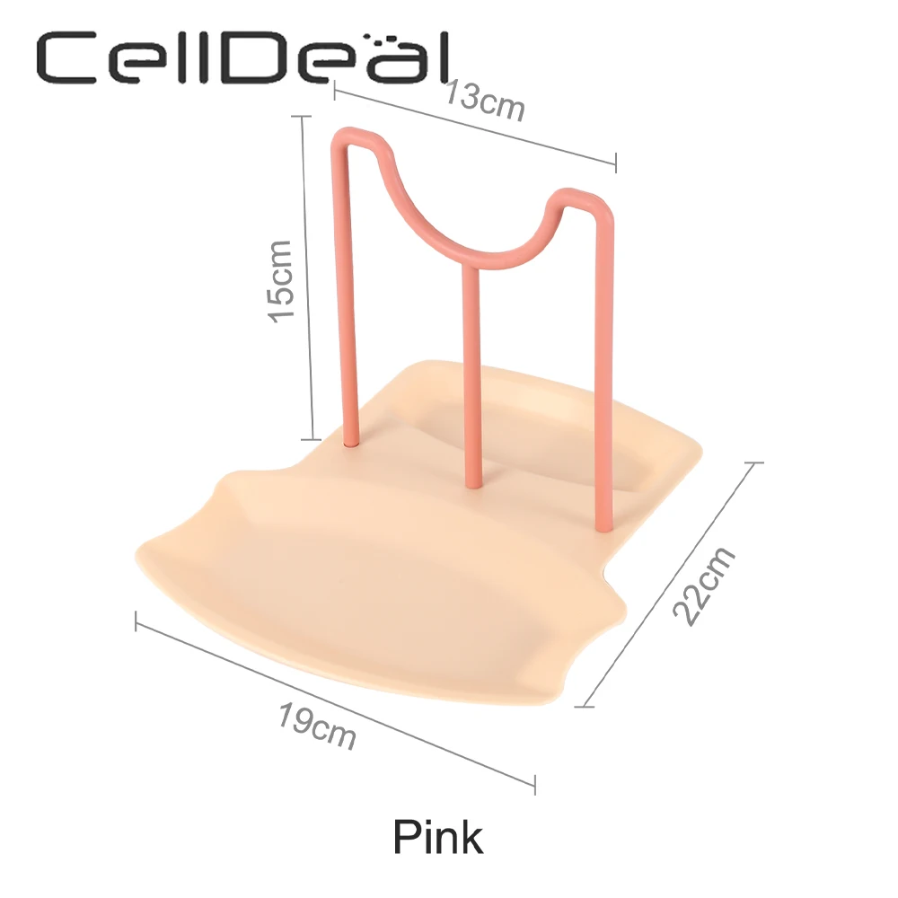 

Kitchen Organizer Pot Lid Storage Spatula Ladle Shelf Countertop Spoons Pad Bracket Home Kitchen Shelves Accessories Tools