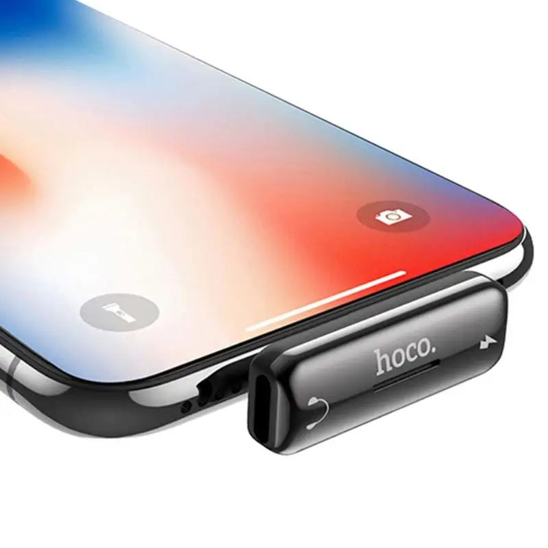 HOCO LS27 Dual 8 Pin 2 в 1 разъем для наушников сплиттер портативный аудио конвертер