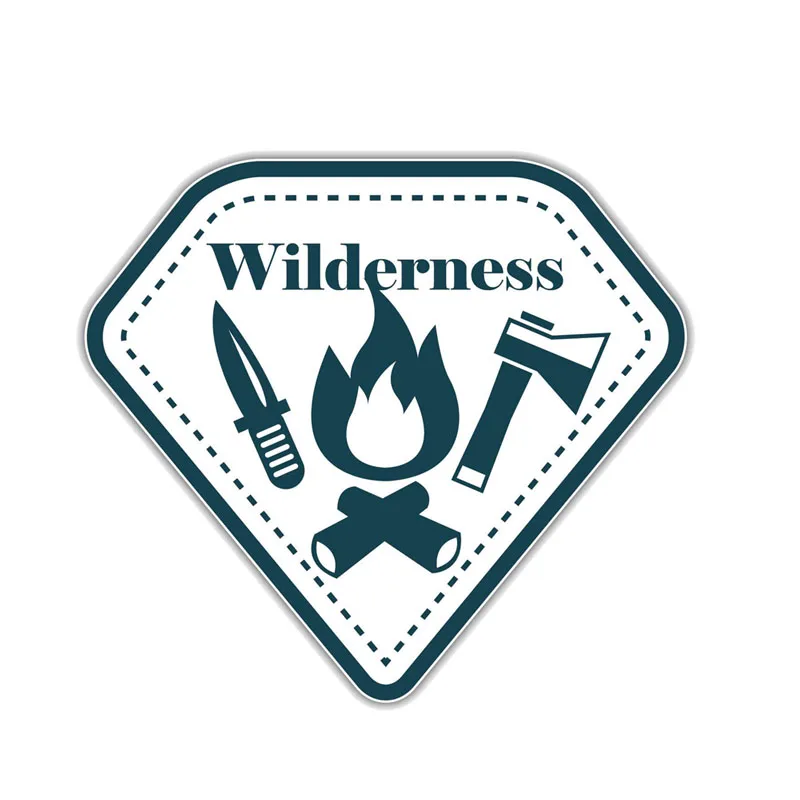 

Personality Car Stickers Wilderness Mountain Hiking Camping Climbing Motorcycle Waterproof Accessories Pvc 14cm X 15cm