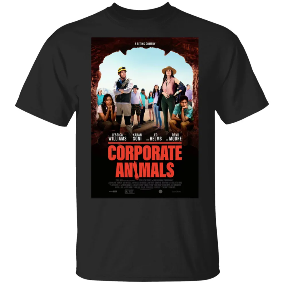 

Corporate Animals Movie Tv T-Shirt (2019) Black T-Shirt M-Xxxl Retro O Neck Tee Shirt