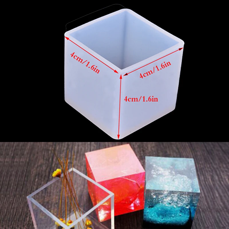 

1 шт. DIY силиконовая форма для изготовления Подвески Ювелирных изделий куб смола литье под давлением формы ремесло, инструмент для инструмен...