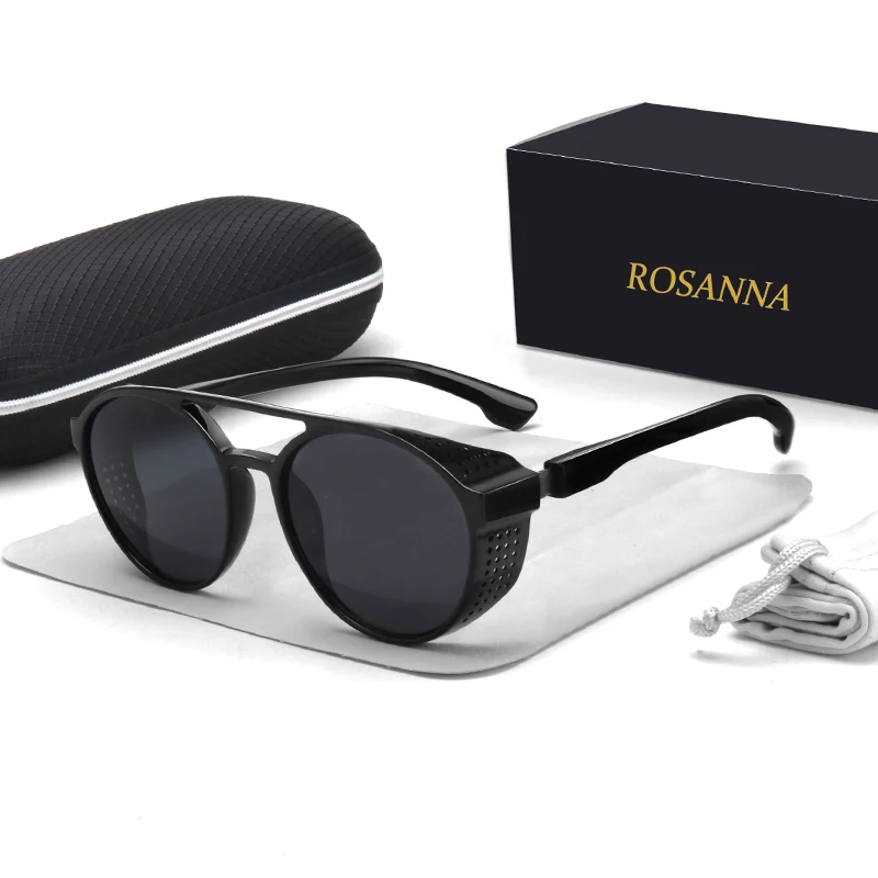 ROSANNA новые модные мужские солнцезащитные очки винтажные стимпанк роскошные