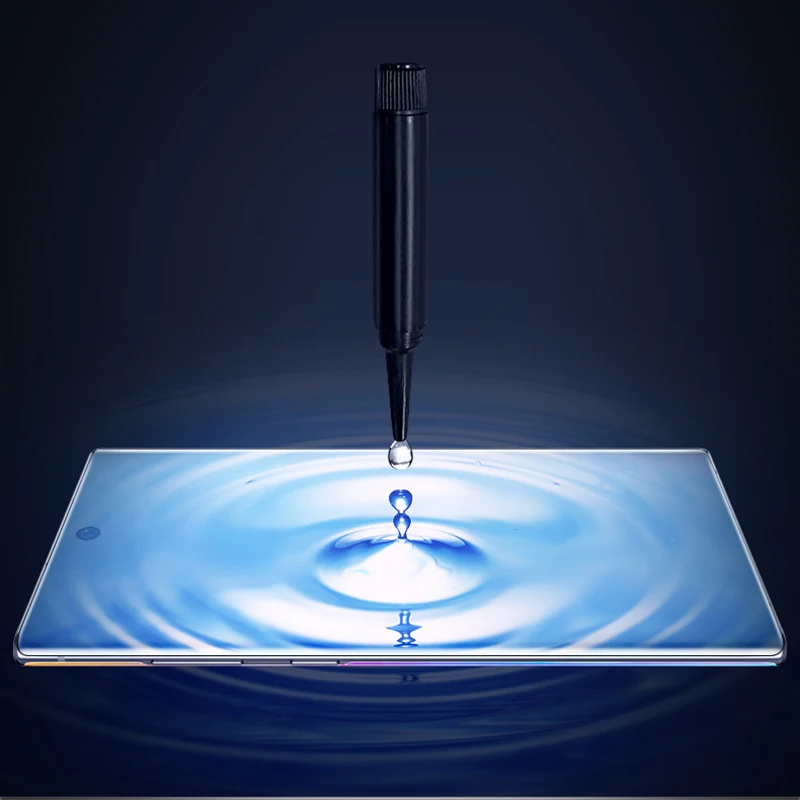 УФ закаленное стекло для Samsung Galaxy Note 9 8 S9 S8 S7 Edge 5D полное жидкое клеевое Защитное