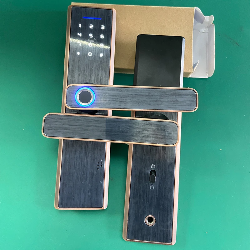 Заводская цена Wi-Fi Смарт-замок Tuya TTlock отпечаток пальца пароль карта дверной замок