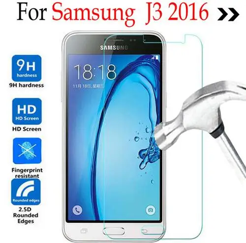 

2PC For Samsung Galaxy J3 2016 J320 Tempered glass Screen Protector Cover On Samsung j3 6/J320/J320F/J320H/J3109 Protective Film
