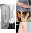 Водостойкая временная татуировка, Милая луна, звезда, Сатурн, планета, искусство, переводная поддельная татуировка, флэш-тату, 10,5*6 см для мужчин и женщин