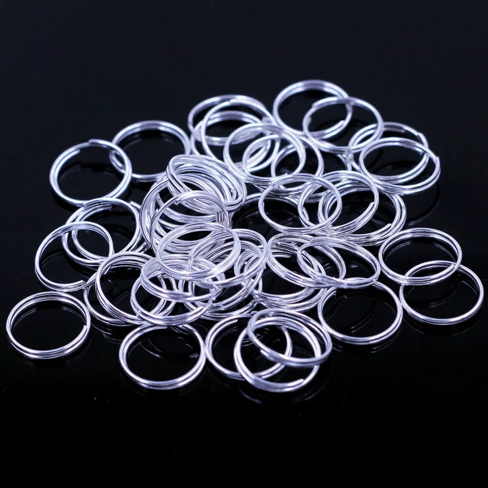 

10000Pcs Double Loops Open Split Jump Rings Round Alloy Silver Plated Jewelry DIY Finding Charms Wholesale 6x0.7mm
