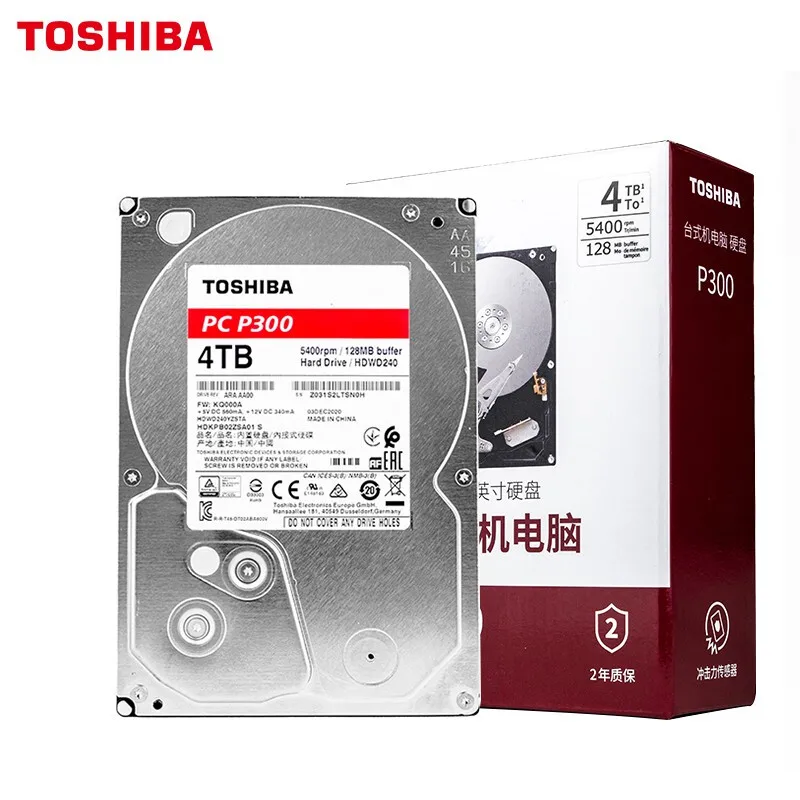 

Brand New Toshiba 4TB Desktop Mechanical Hard Disk 128MB 5400RPM SATA Interface 3.5-Inch HDD PC Hard Drives (HDWD240)