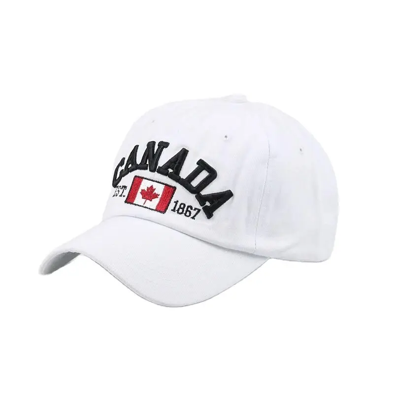 

2019 Cotton Gorras Canada Baseball Cap Flag Of Canada Hat Snapback Adjuatable Mens Baseball Caps Brand Snapback Hat