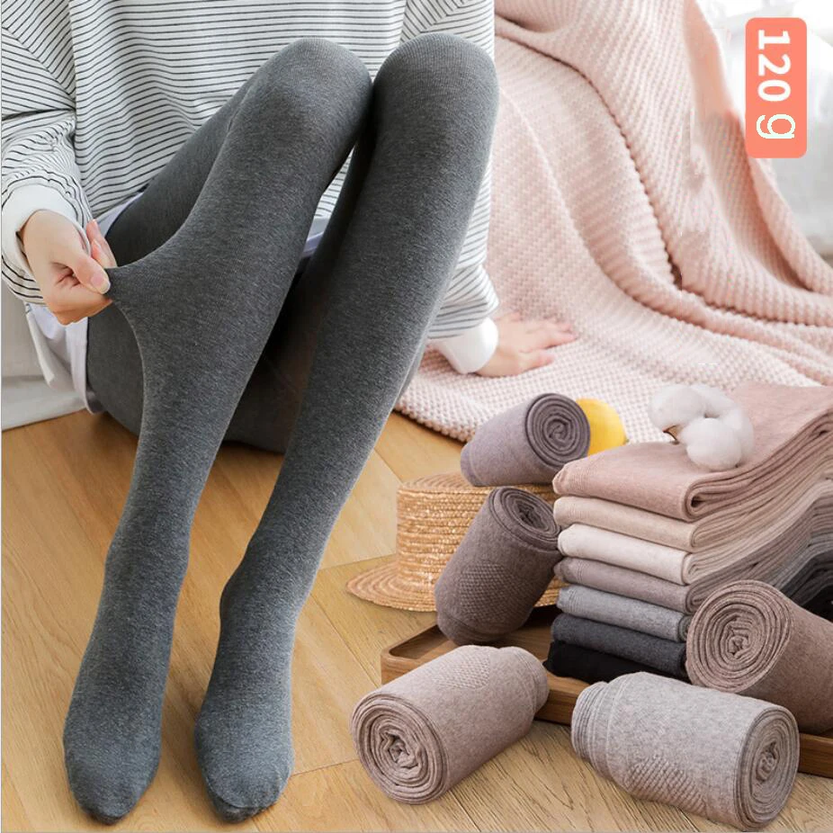

hot 12 Color 120g Spring Autumn Warm Women Pantyhose Striped Cotton Tights Medias De Mujer Collant Female Stockings Striped 627