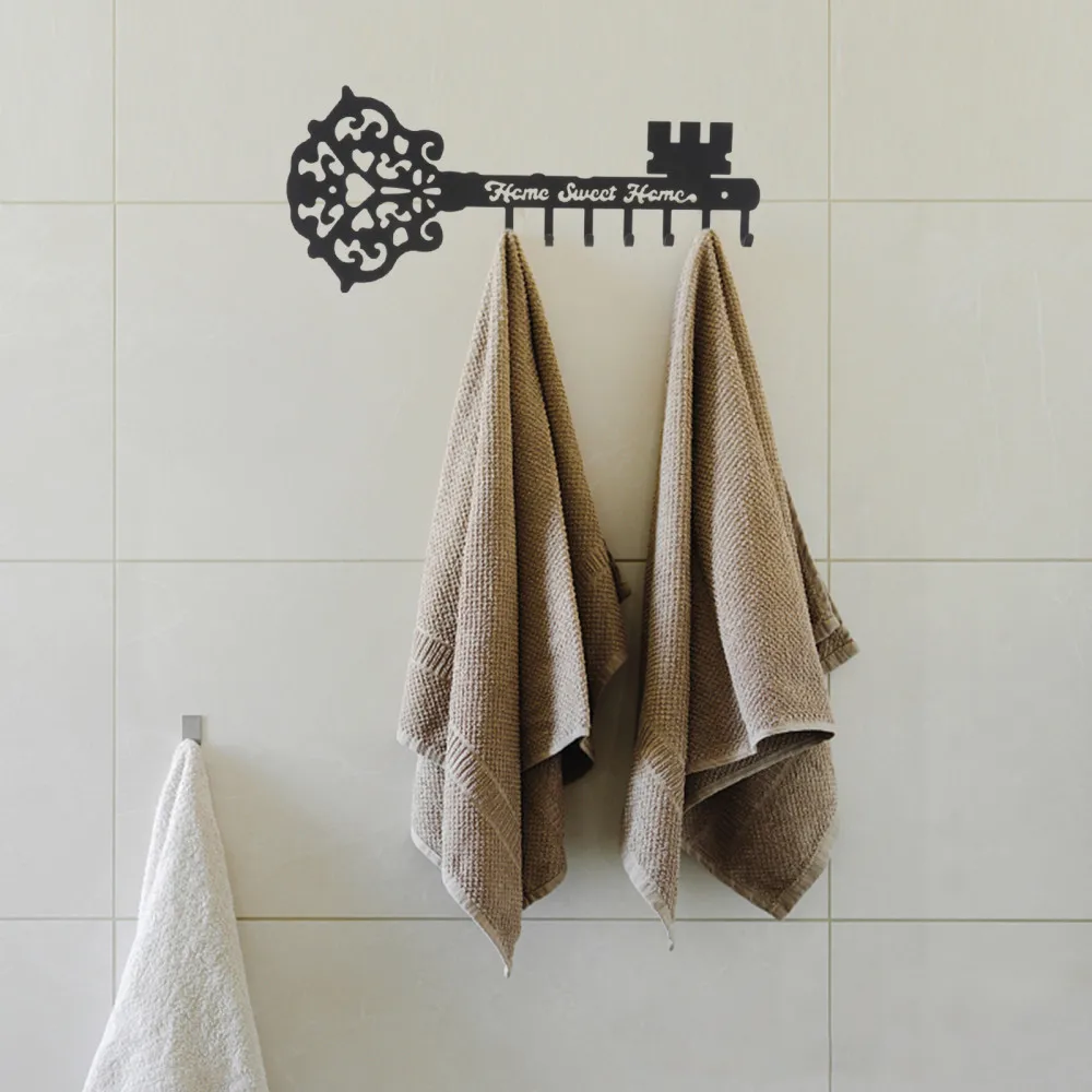 

1Pc Decorative Home Wall Hook Delicate Versatile Wall-mounted Hanger Black