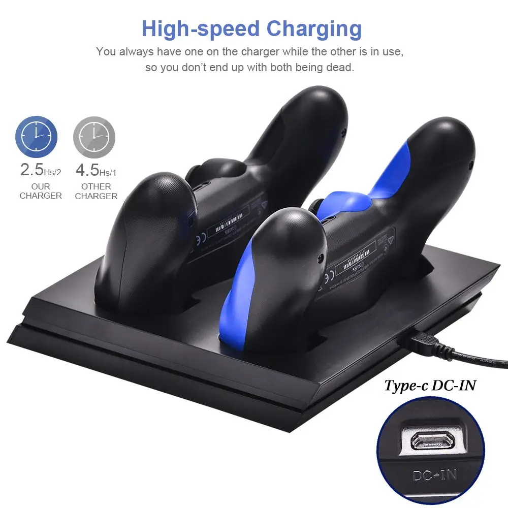 PS4 тонкий поляризационный фильтр Pro контроллер Зарядное устройство с