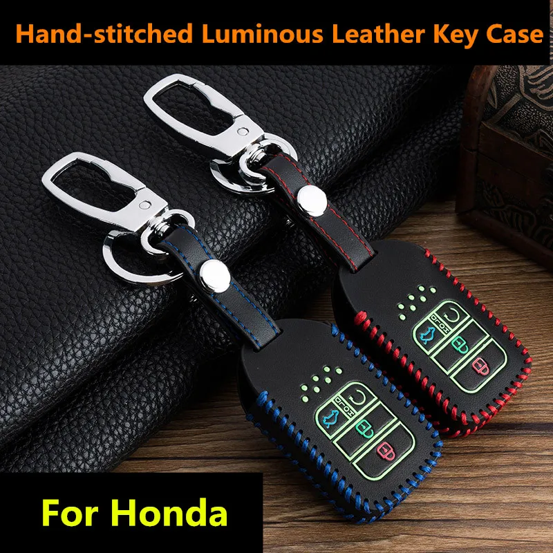 Для Honda 2016 2017 CRV Pilot Accord Civic Fit Freed keyless entry car sty Luminous Автомобильный Брелок-чехол для