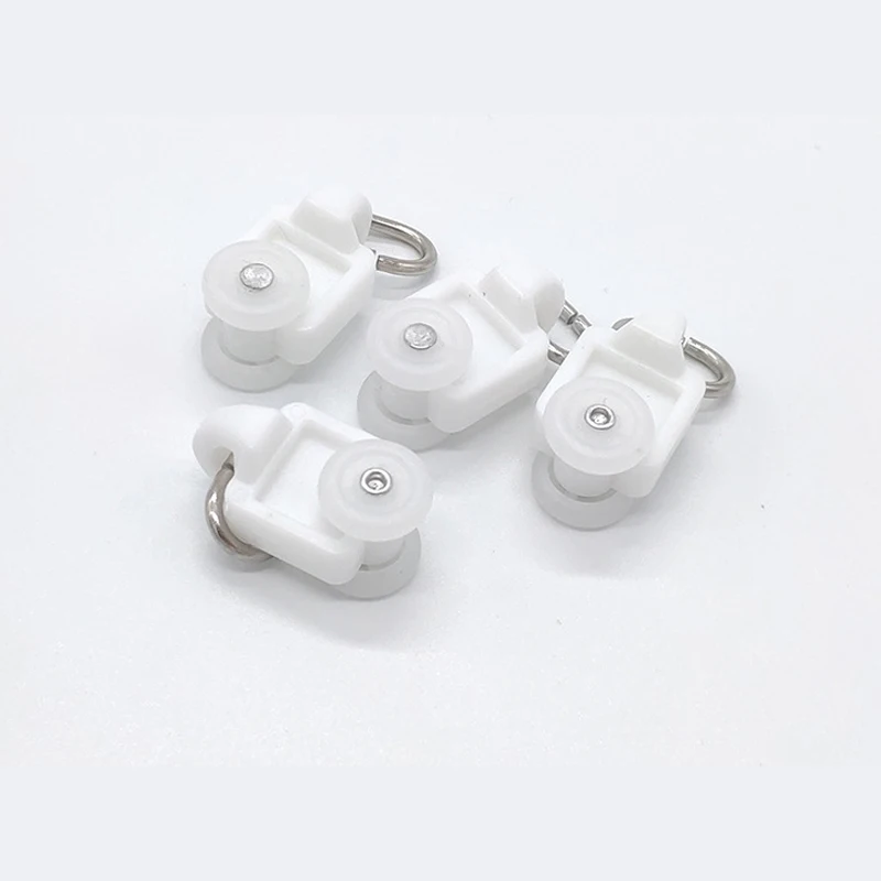 50/100 шт Шторы трек откатные бегунов Перевозчик ролики для прямые колесо