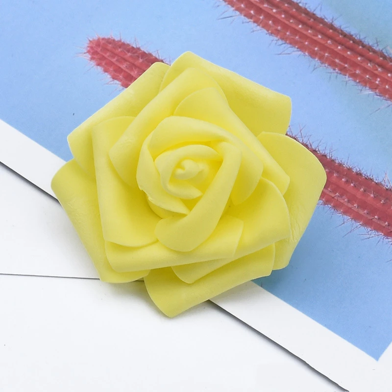 

30 Pieces Artificial 8cm PE Foam Rose Head Wedding Bouquet Party Home Decoration Wreath DIY Flower Ball Wedding Decoration
