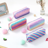 new style pencil case gift estuches school pencil box pencilcase pencil bag school supplies stationery cosmetic bag makeup bags