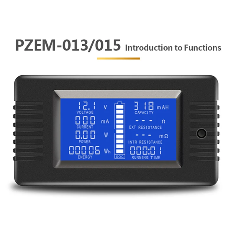 Высокоцифровой измерительный инструмент для аккумулятора амперметр вольтметр
