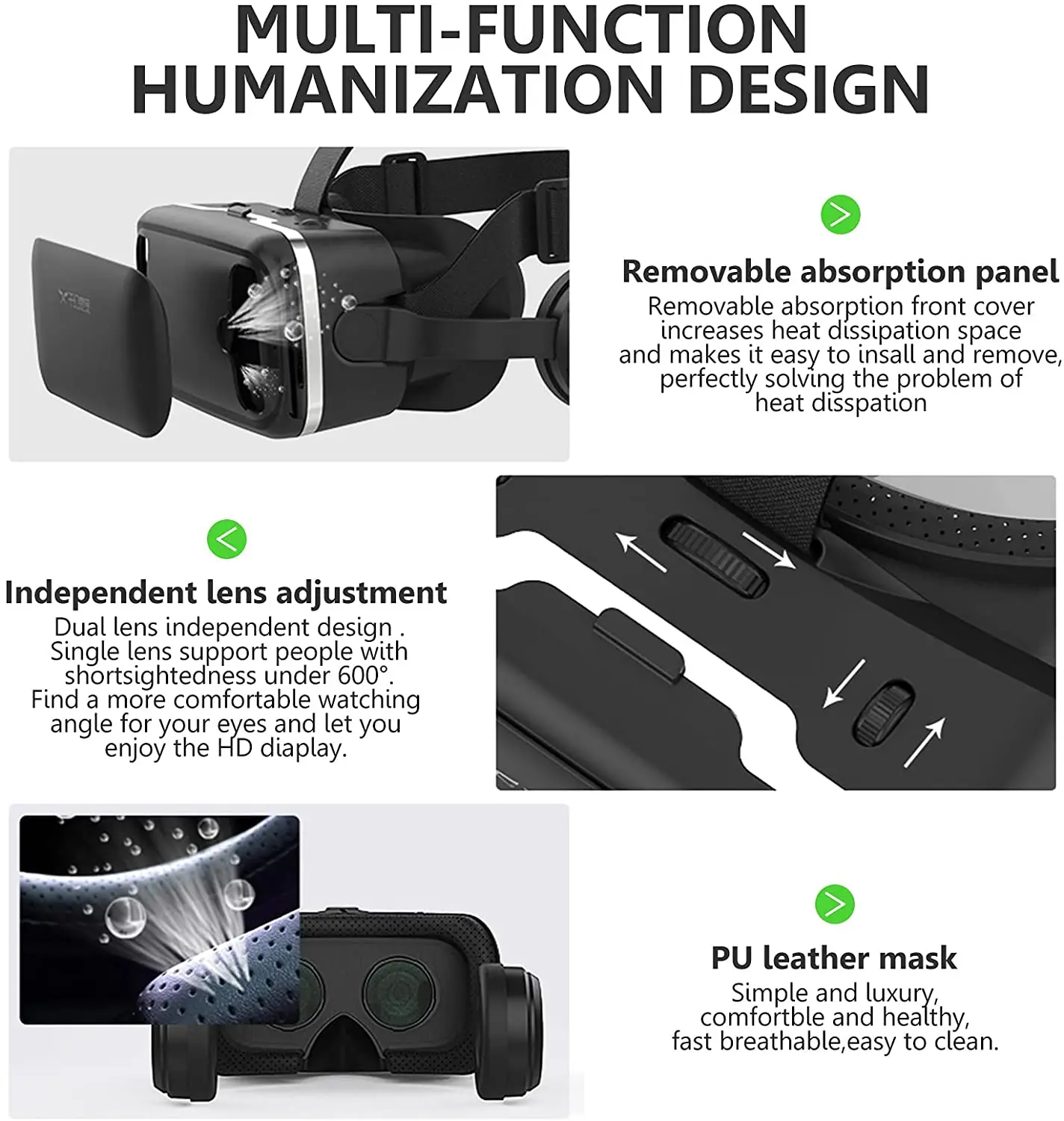 Новые 3D очки виртуальной реальности Metaverse гарнитура 360 ° с пультом дистанционного