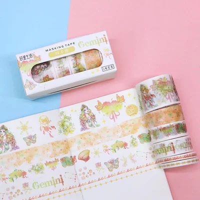 

6 шт. 2 м 12 созвездий дизайн Водолей Близнецы стиль Васи клейкие ленты DIY скрапбукинга этикетка маскирующая лента домашний декор