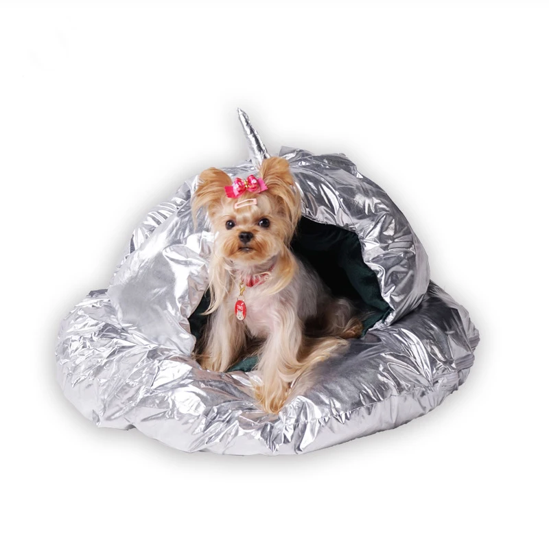 Светящаяся креативная кровать для собаки спальное гнездо космический домик