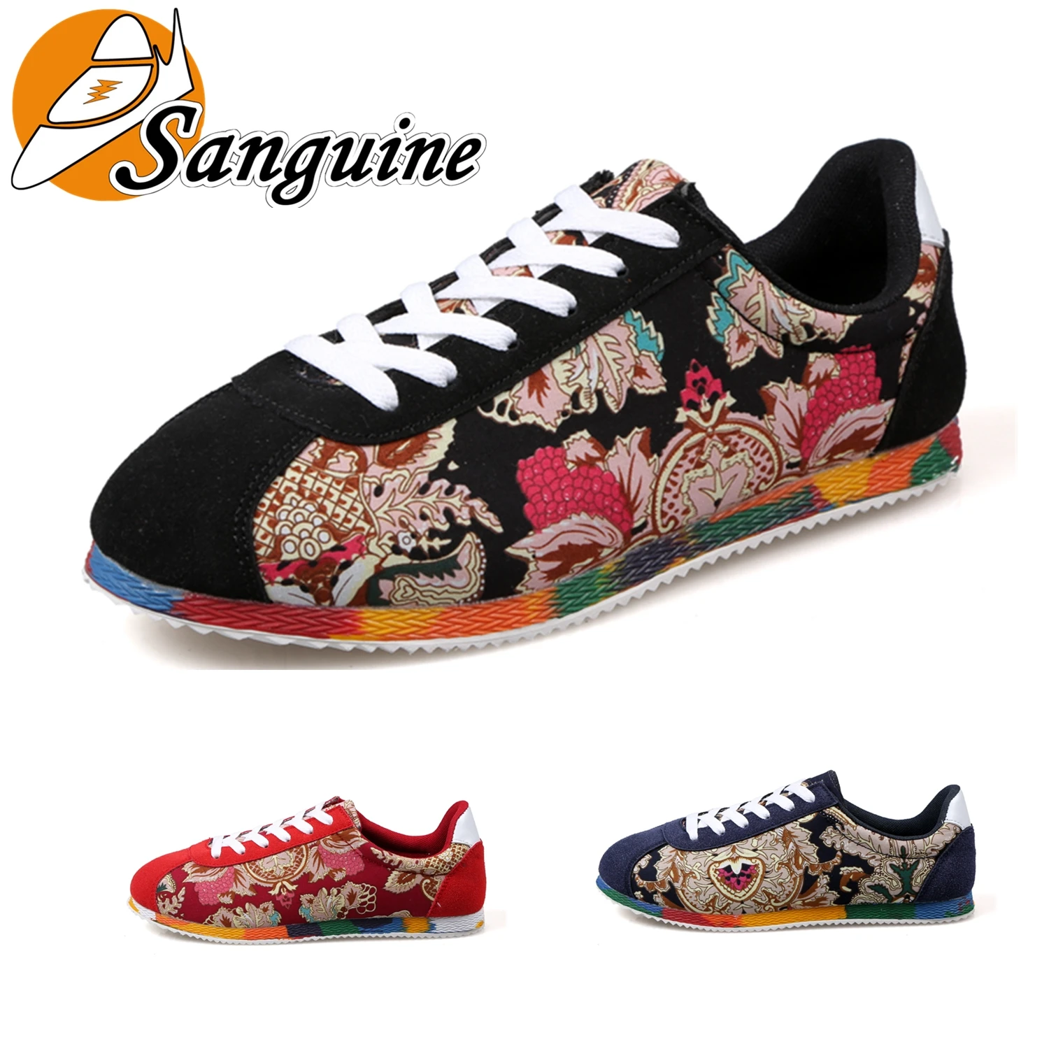 Мужская обувь кроссовки модная повседневная на шнуровке цветная парусиновая