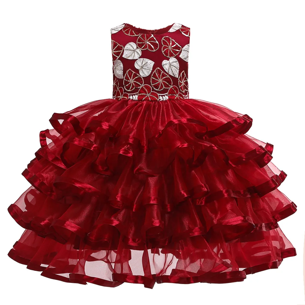 Детские платья для девочек с золотой нитью элегантное вечернее платье свадебное