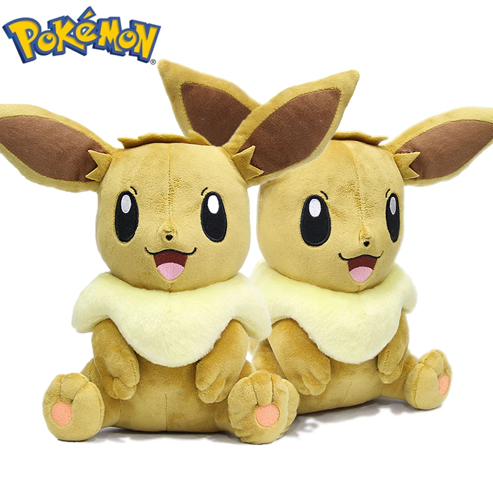

30CM Pokemon Kawaii Eevee Short Stuffed Doll Anime Cute Pokémon Plush Figure Model Cartoon Dolls Toys Girl Birthday Kids Gifts